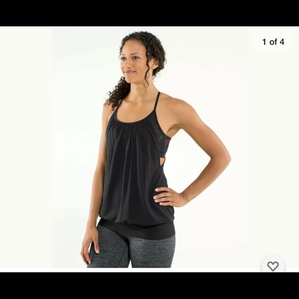 LULULEMON BLACK NO LIMITS TANK TOP